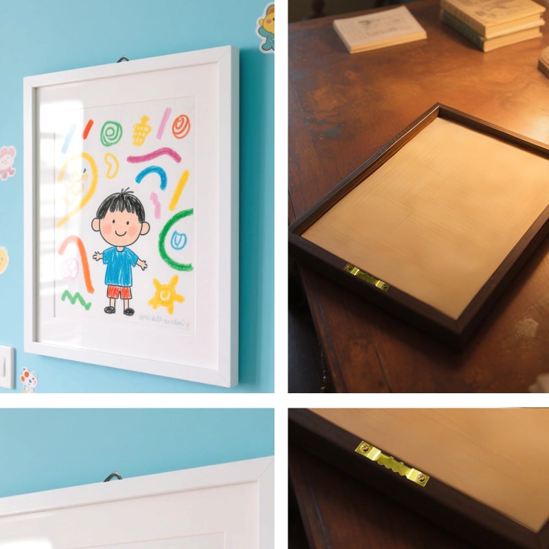 Renashed 415Pcs Picture Hanging Kit D Ring Hangers and Sawtooth Shape with Screws Hook Assortment for Hanging Heavy Duty Canvas Paintings Picture Frame Clock Artwork-7 Models - Image 4